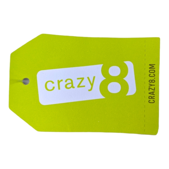 Crazy 8 boys 12-18m Faux Drawstring Blue Cotton Short - Picture 4 of 5